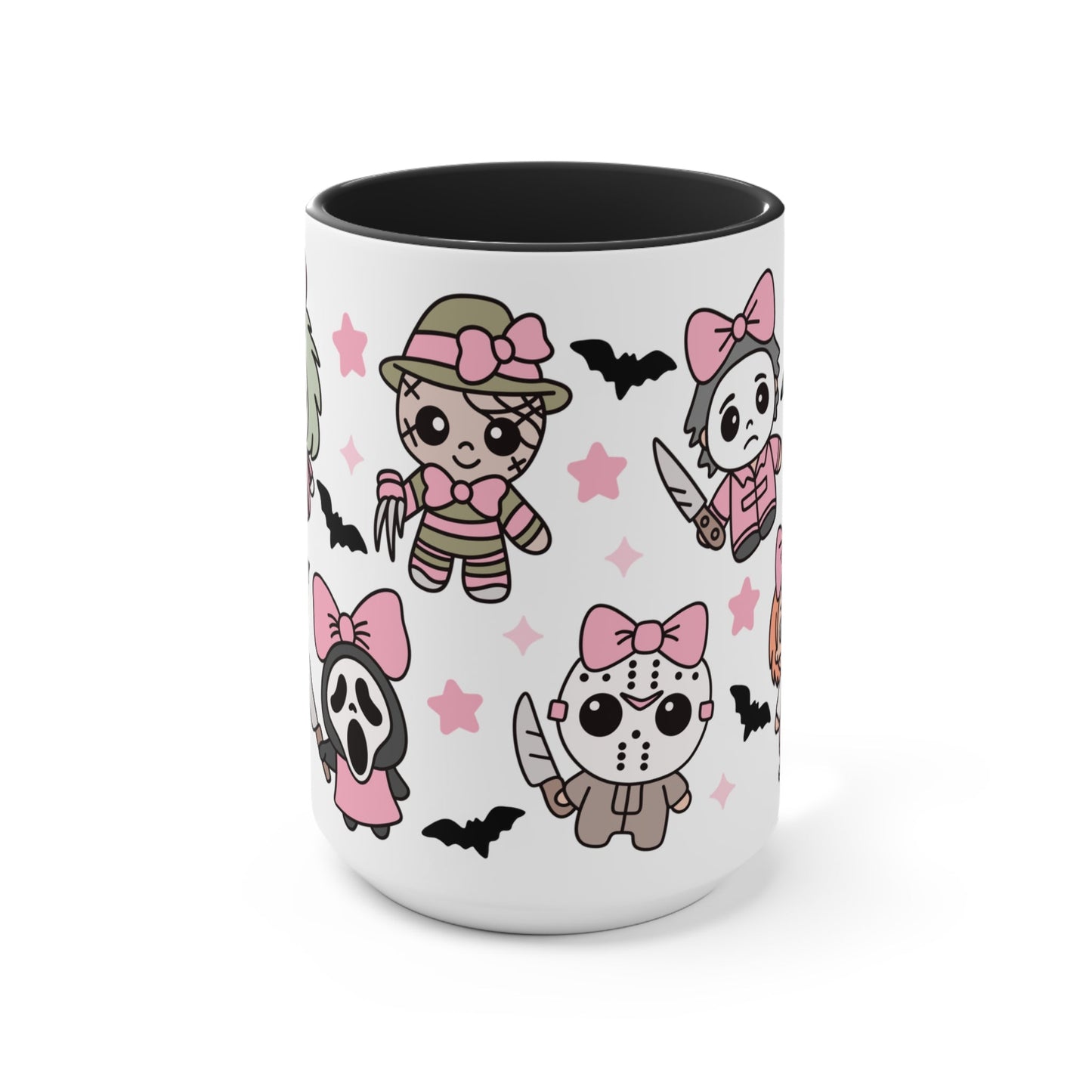 Chibi Killers Pastel Pink Halloween Mug