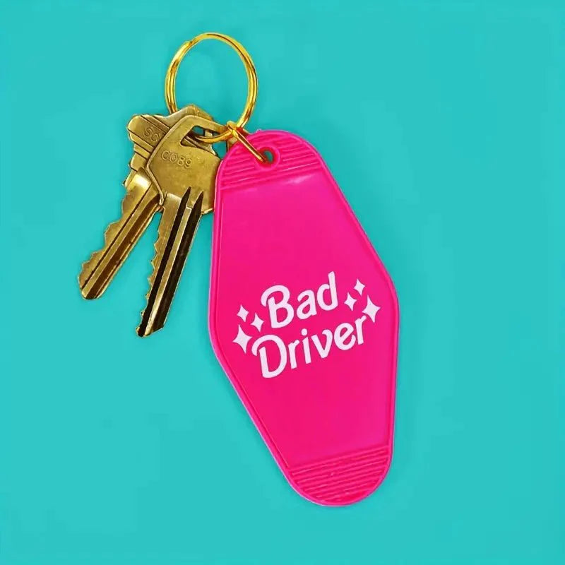 Bad Driver Motel Keychain
