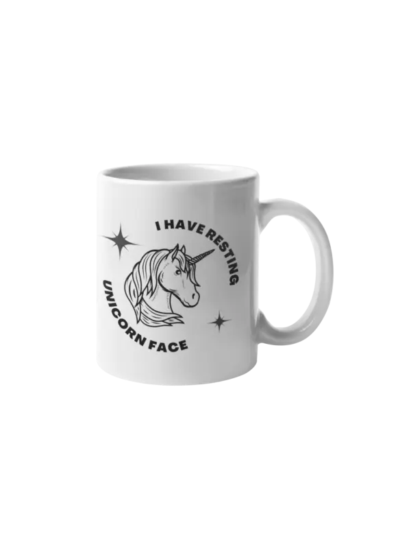 Resting Unicorn Face Mug