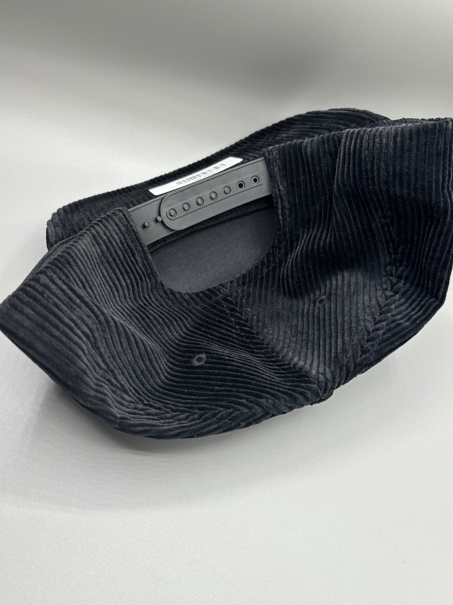 Corduroy Big Al Patch Snapback Hat - Black