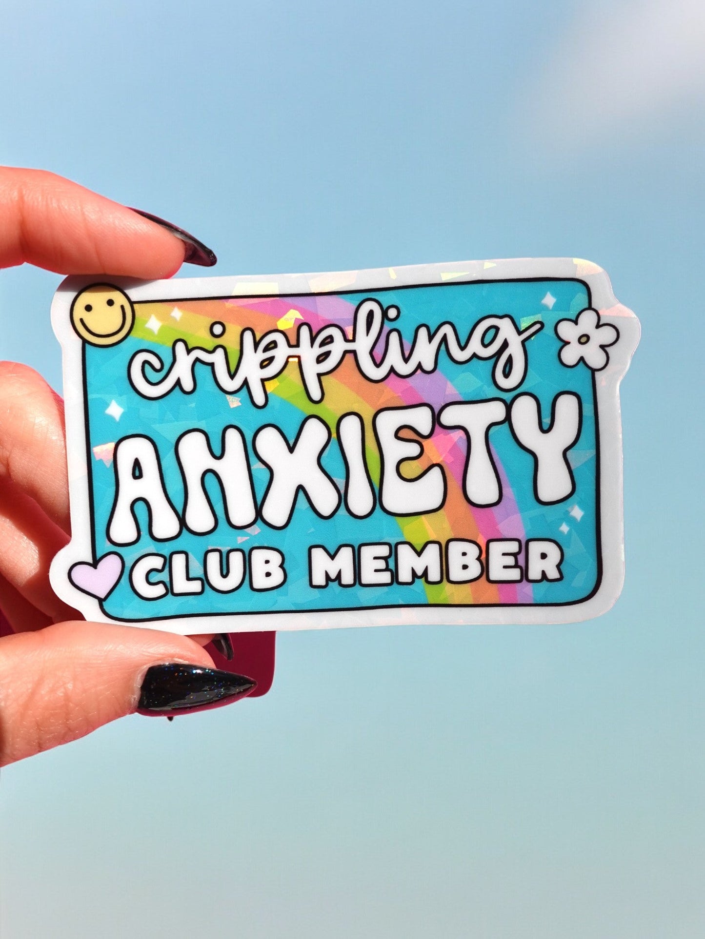 Crippling Anxiety Club Sticker