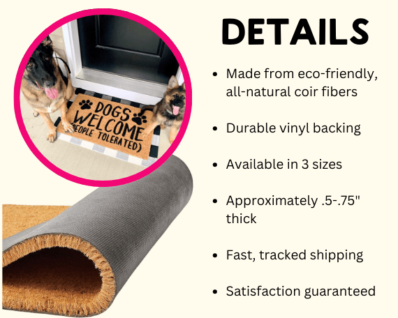 Welcome Hope You Like Big Ass Dogs Doormat