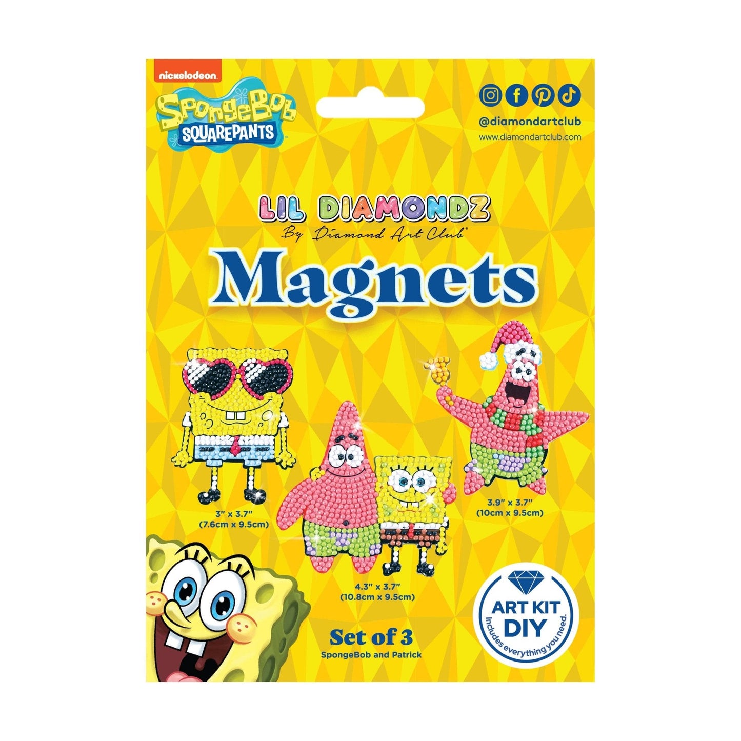 Diamond Art Club - Magnets - SpongeBob SquarePants™ (Set of 3)