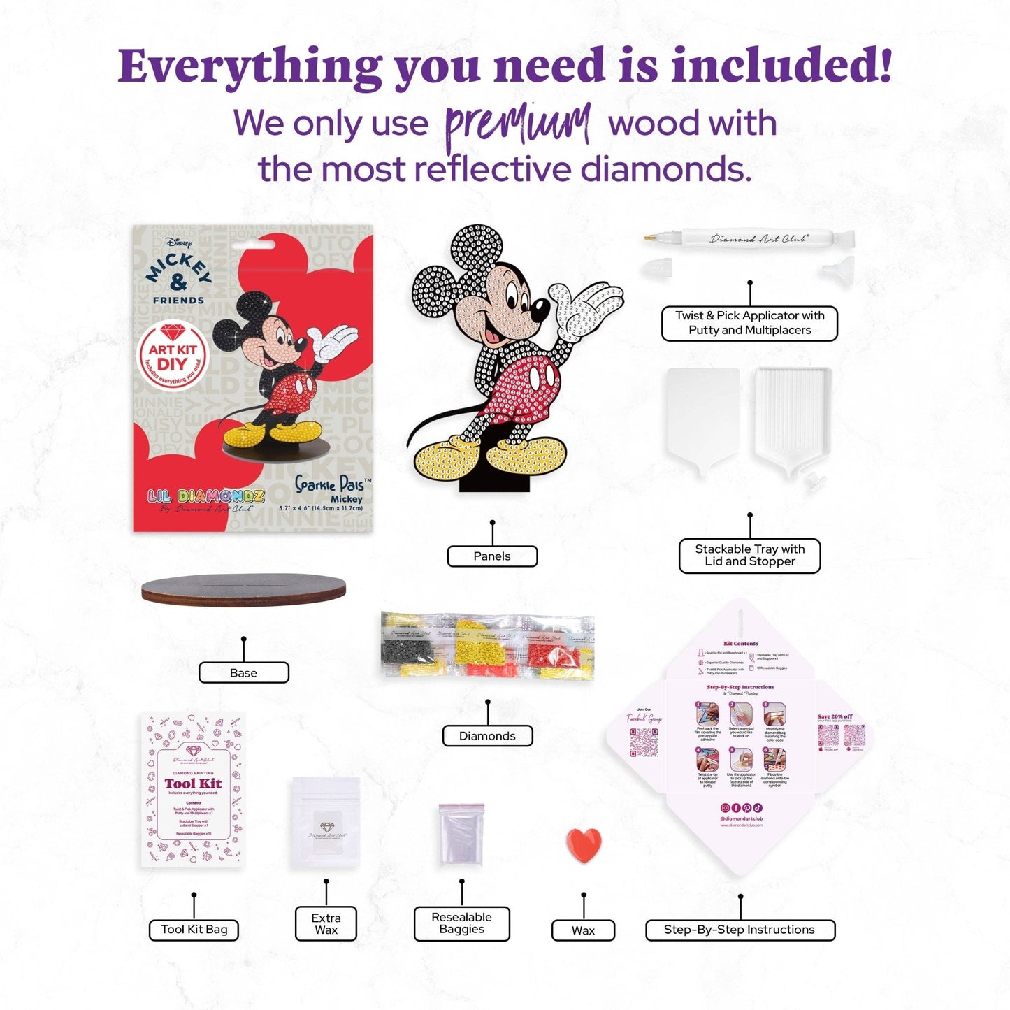 Diamond Art Club – Sparkle Pals™ - Mickey Mouse™