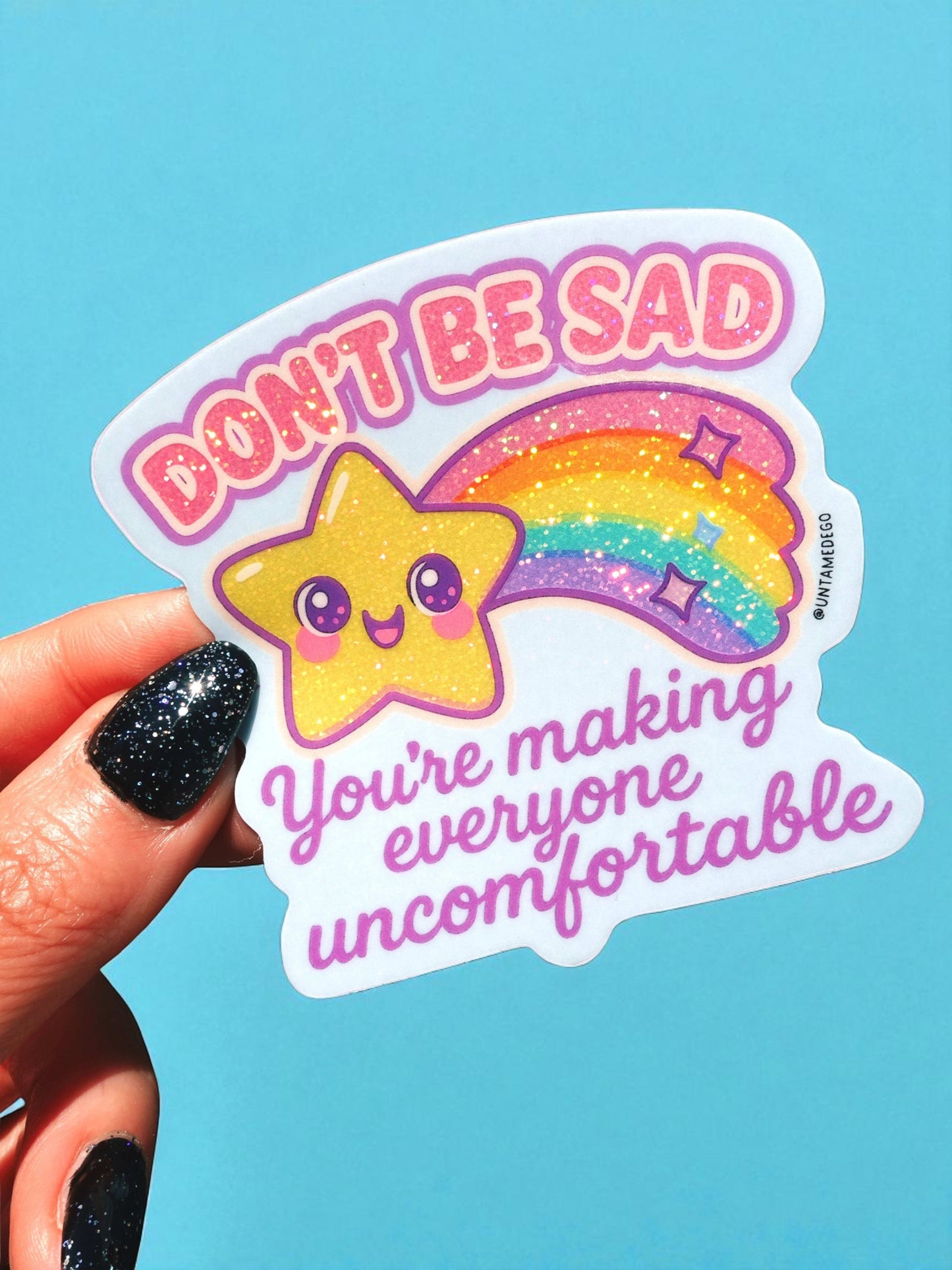 Funny Mental Health Sticker Pack –  Holographic Waterproof Vinyl Decals – Discounted Bundle of Anxiety, Therapy & Trauma Humor