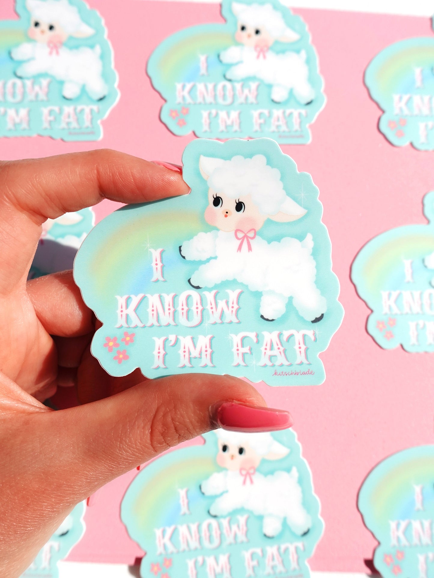I Know I'm Fat Sticker