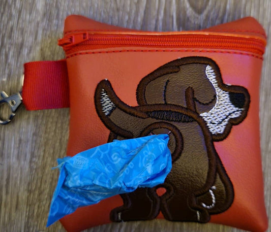 Bassett Hound Poop Bag Pouch - gift for dog lover - Gift for Dog Walker - veterinarian - dog breed - dog groomer - Hound Dog Butt