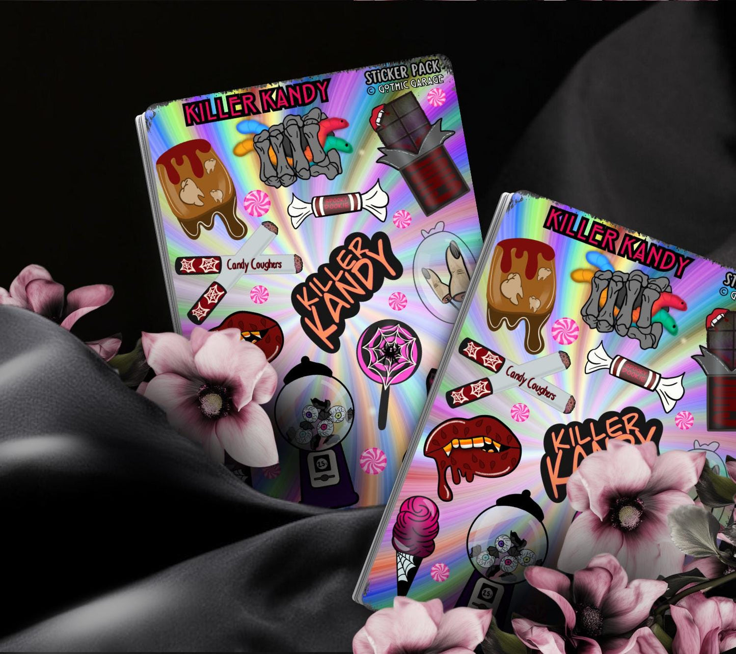 Killer Kandy Sticker Sheet – Sinister Sweets for Your Spooky Cravings