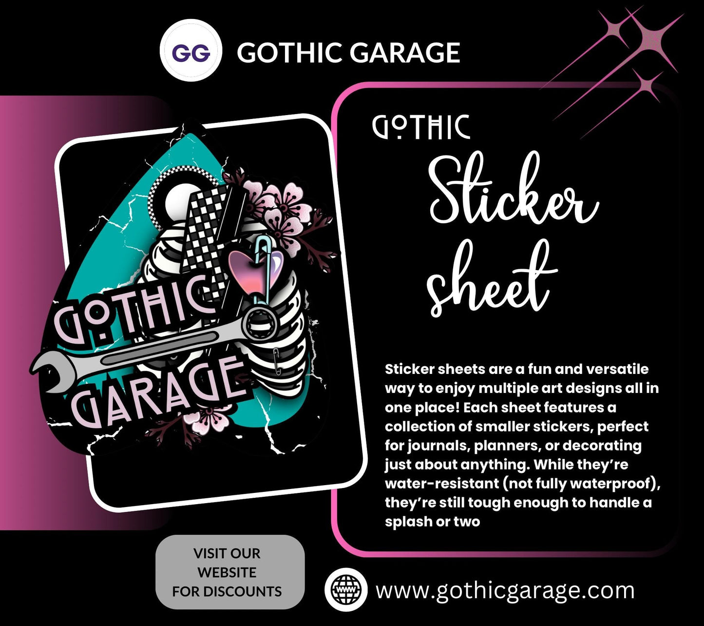 Killer Kandy Sticker Sheet – Sinister Sweets for Your Spooky Cravings