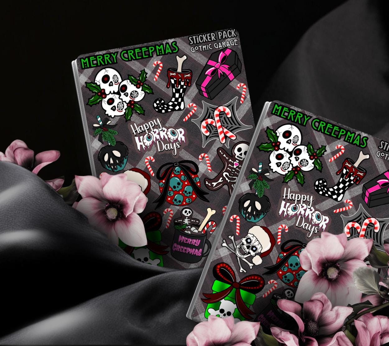 Happy Horror Days – Gothic Christmas Sticker Sheet