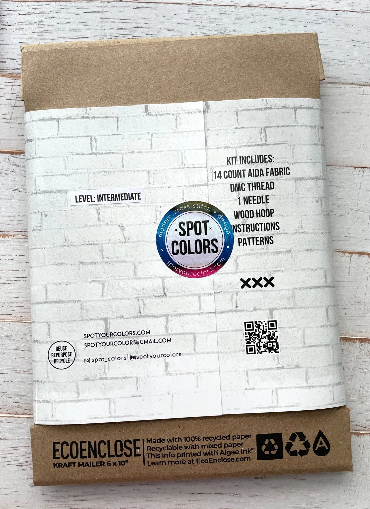 "Let That Shit Go" Cross Stitch Kit – Snarky Floral 6” Hoop Design