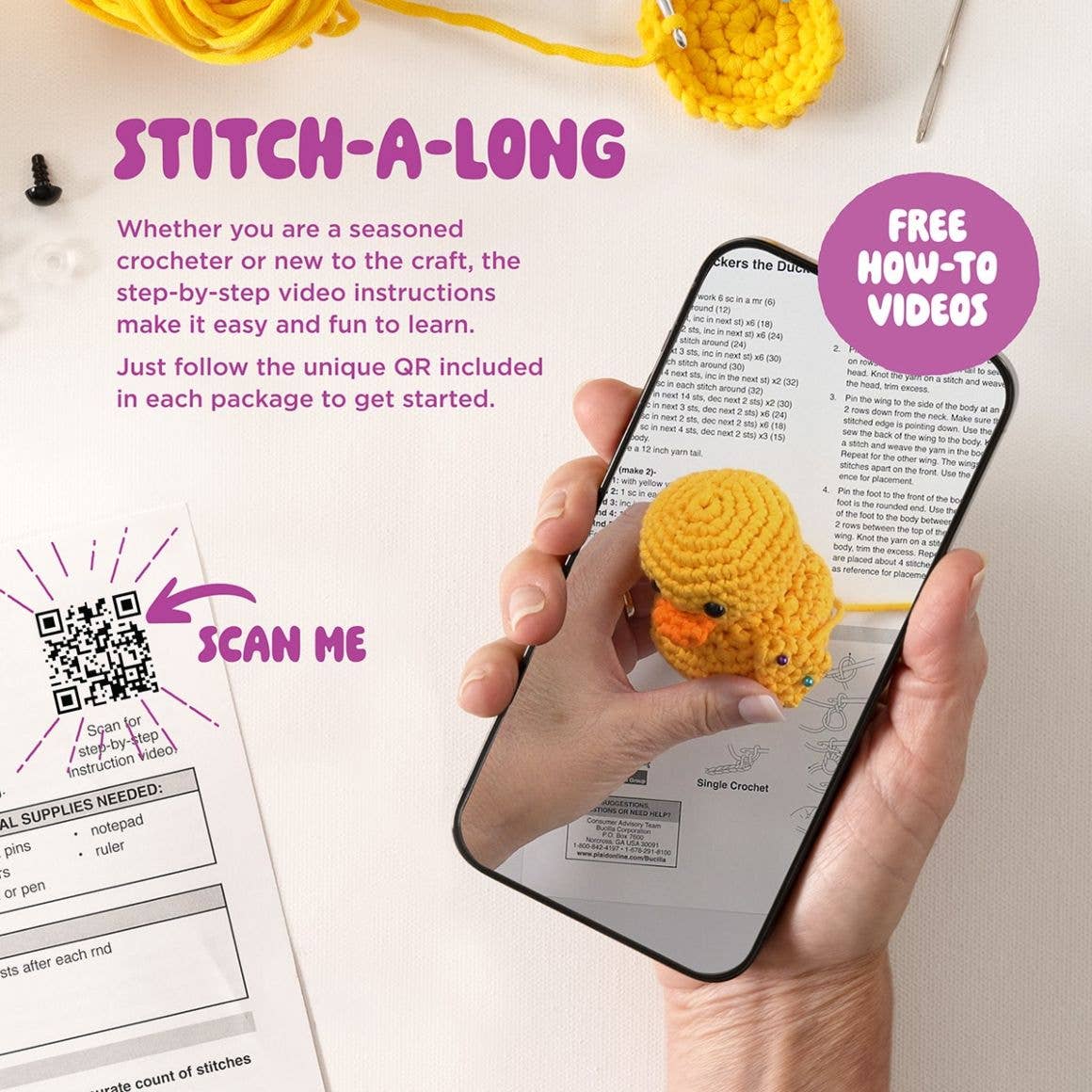 Plaid Crafts - Bucilla Amigurumi Crochet Kit - Caylee the Cat