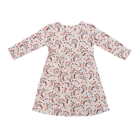 Rainbow Bright Swirly Girl Dress